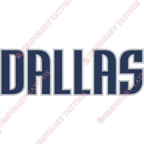 Dallas Mavericks Customize Temporary Tattoos Stickers NO.975